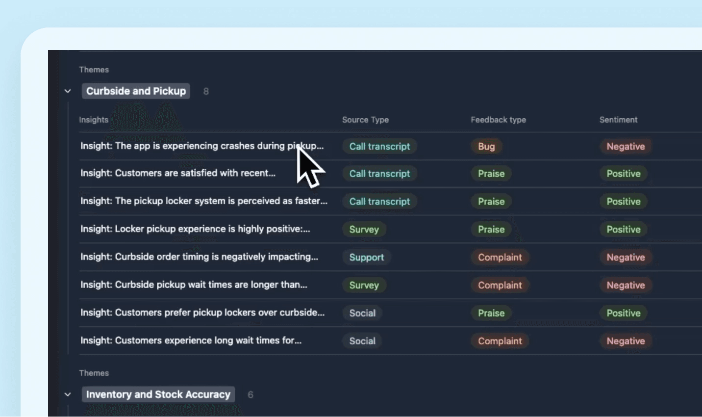 Analyze product feedback at scale