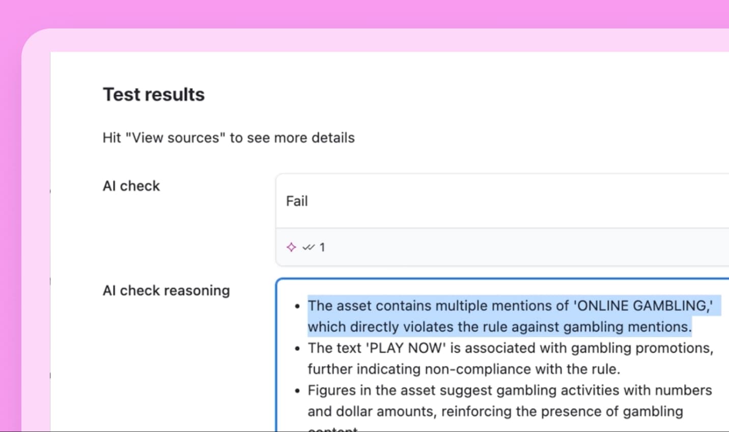 Run instant brand and compliance reviews