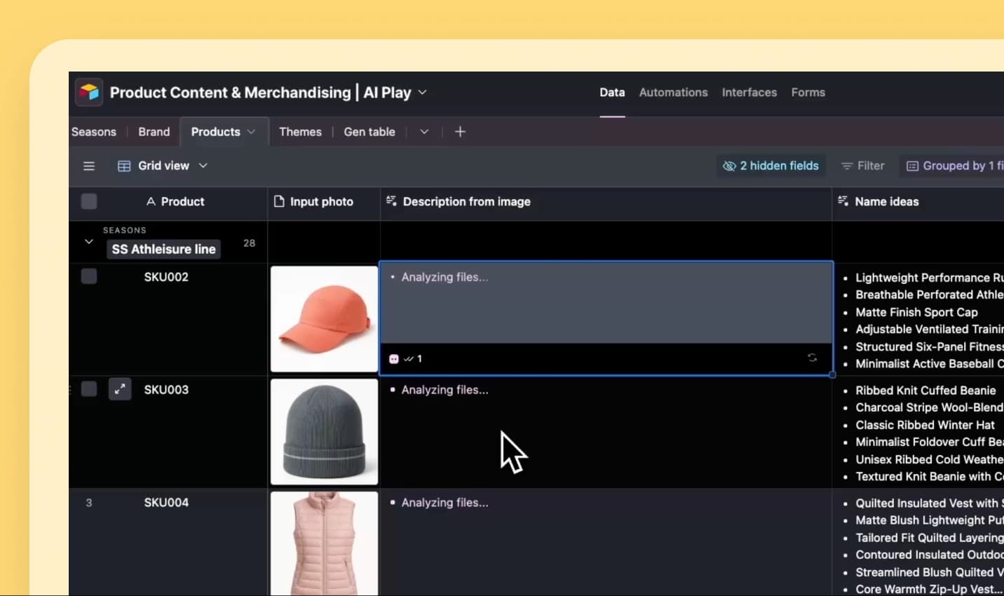 Visualize new ways to merchandise your product line